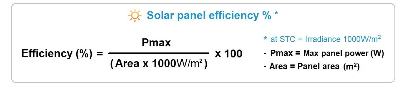 solar_panel_efficiency_formula_calculation公式